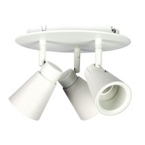  ZOOM 3 LIGHT ROUND White LED Ready GU10 Spotlight - SG75056WH