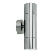 Shadow 12W 240V LED Up/Down Wall Pillar Light Titanium Silver / White - 49202	