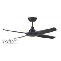 SKYFAN 4 - 48"/1200mm Glass Fibre Composite 4 Blade DC Ceiling Fan - Black - Indoor/Covered Outdoor - SKY1204BL