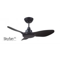 SKYFAN - 36"/900mm Glass Fibre Composite 3 Blade DC Ceiling Fan - Black - Indoor/Covered Outdoor  - SKY903BL