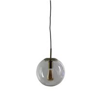 NEWTON.25 Brushed Brass and Clear Glass Pendant - SL64425BB