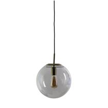 NEWTON.30 Brushed Brass and Clear Glass Pendant - SL64430BB