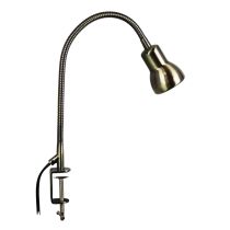 SCOPE Antique Brass Adjustable Gooseneck Clamp Lamp - SL98431AB