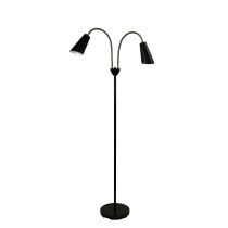 WALT TWIN FLOOR LAMP ANT BRASS + BLACK - SL98812AB
