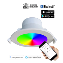 LED Smart White Round Dimmable Tri-CCT+RGB Downlight SMTNOVA1