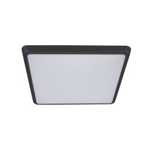 Solar 25 Watt Slimline Dimmable Square LED Ceiling Light Black / Tri Colour - 20946	