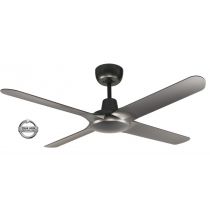 SPYDA - 50"/1250mm Fully Moulded PC Composite 4 Blade Ceiling Fan in Titanium - Indoor/Outdoor/Coastal (not light adaptable)  - SPY1254TI