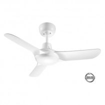 SPYDA - 900mm Fully Moulded PC Composite 3 Blade Ceiling Fan in Satin White - Indoor/Outdoor/Coastal SPY903NWH