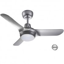 Spyda 900mm Fully Moulded Polycarbonate Composite 3 Blade Ceiling Fan True Spin Technology motor 20 watt Tri colour dimmable LED light SPY903TI-L