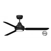 STANZA - 56"/1400mm Glass Fibre Composite 3 Blade Ceiling Fan with 20W LED Light - Black - Indoor/Covered Outdoor  - STA1403BLLED