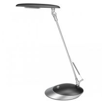 Dimmable LED Desk Lamp Black, Silver/Grey 6W TLED84-BLSI Superlux