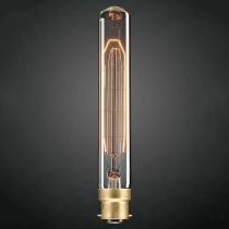 Tubular Vintage Filament Light Globe Bulb Lamp B22 Bayonet Dimmable
