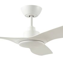 Ventair DC 3 1200mm Ceiling Fan with Wall Controller - White