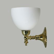 Koscina 1 Light Wall Light - Decatron Opal Matt / Polished Brass