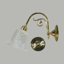 Victoriana 1 Light Wall Light – Polished Brass / 5008 Etched