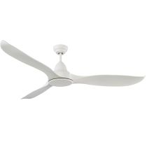 Wave DC Ceiling Fan with Remote - Satin White 52" - MWF133WSR