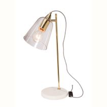 Xanthe Table Lamp  25W Brass With Clear Glass A38211BRS Mercator Lighting
