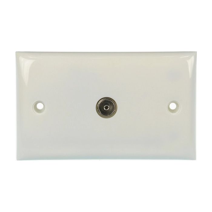 Wallplate Single Pal Outlet - Saddle & Screw