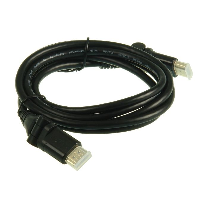 Digitek 1.8M HDMI Lead - With Swivel HDMI Connector