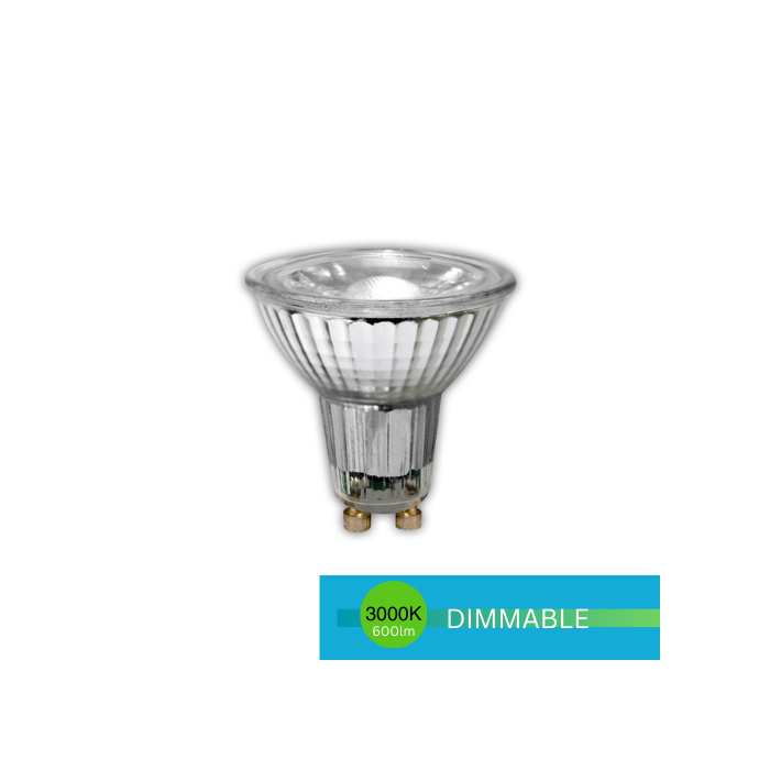 GU10 LED 240V 7W COB 3000K DIMMABLE LUS20103