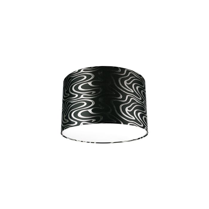 BLK SILVER SWIRL 16"