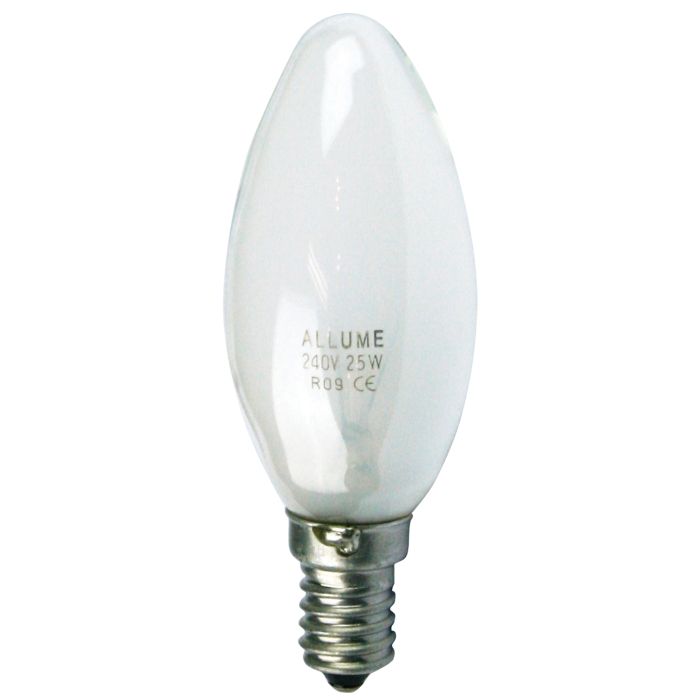 PLAIN CANDLE ER 18W 240V E14 PEARL