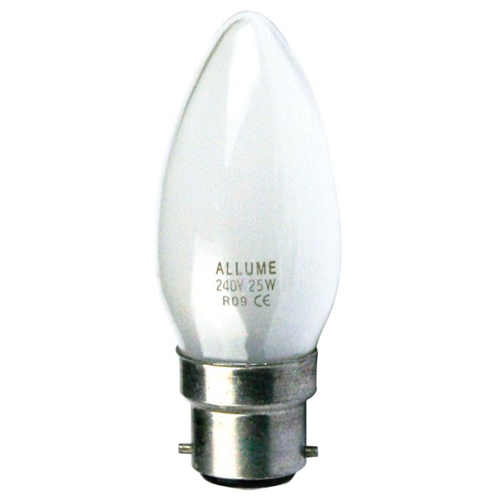 PLAIN CANDLE ER 28W 240V B22 PEARL