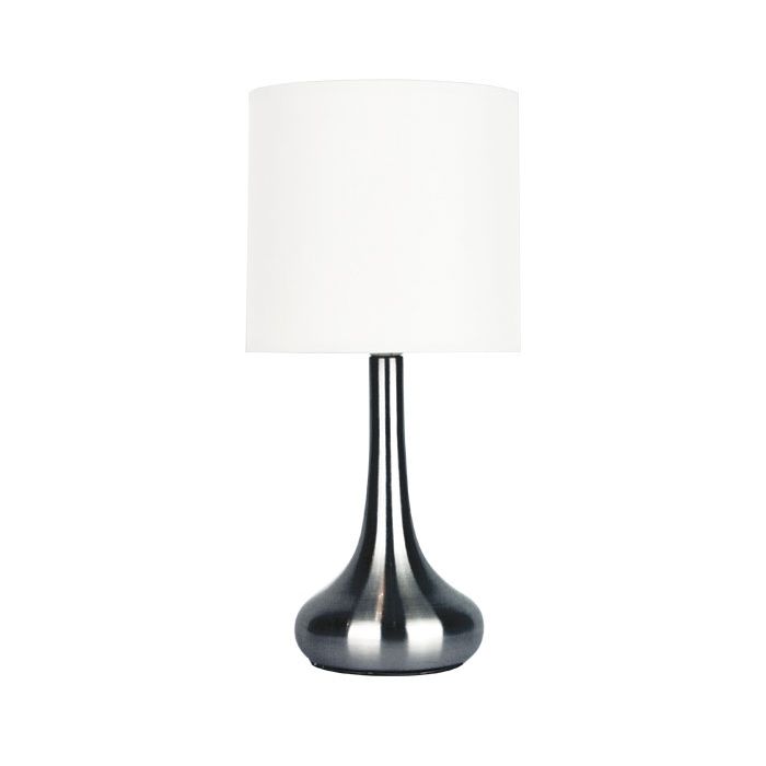 LOLA TOUCH LAMP BRUSHED CHROME