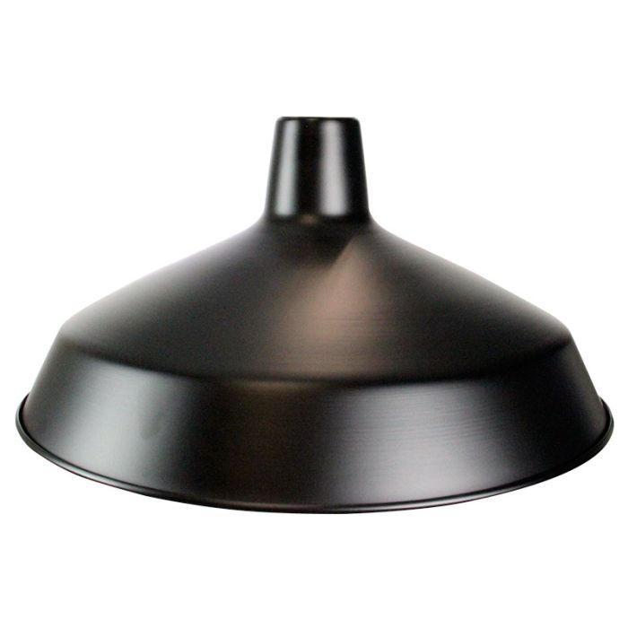 WAREHOUSER 375MM METAL SHADE BLACK