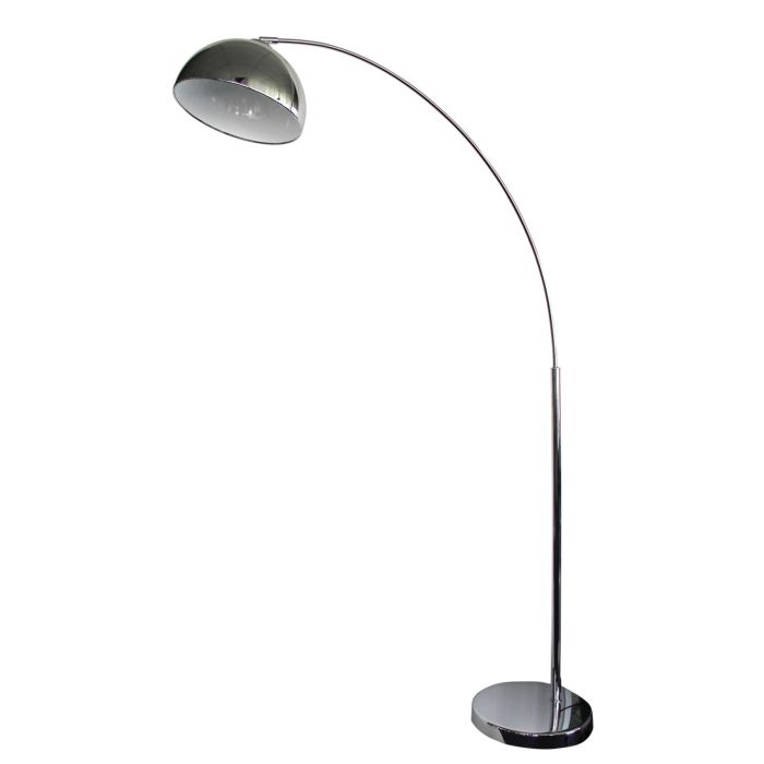 DOME ARC FLOOR LAMP CHROME