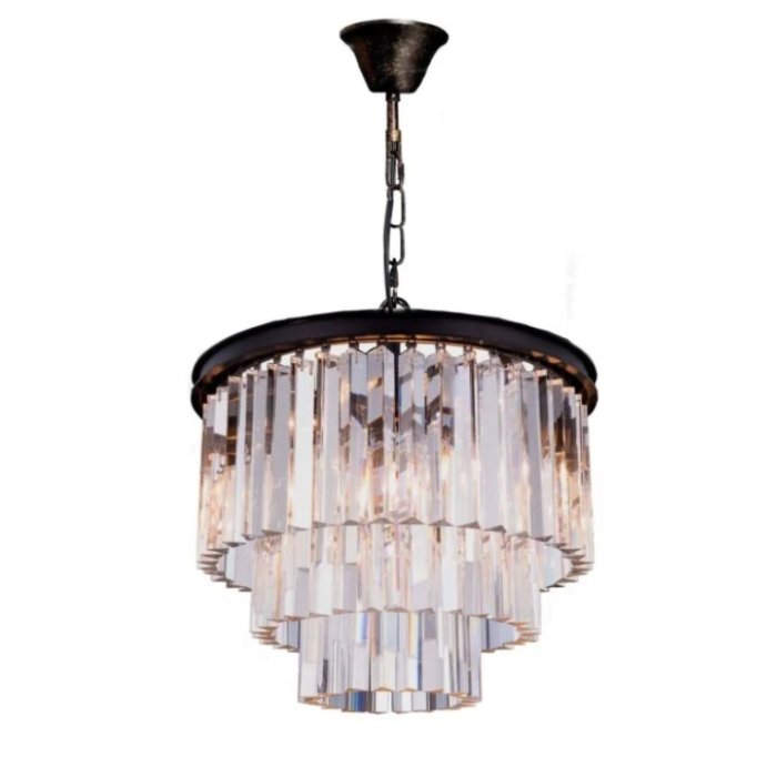 Odeon Medium 3Light Pendant Light, Bronze 1000136