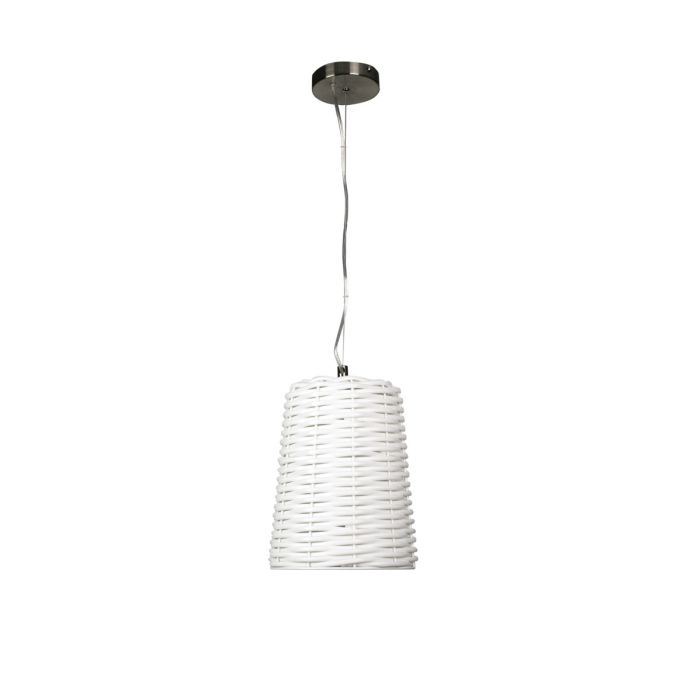 MORETON 25 WOVEN PVC PENDANT WHITE