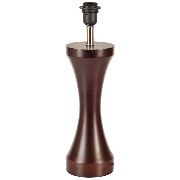 KETU 400 SPINDLE TABLE LAMP DARK BROWN E27