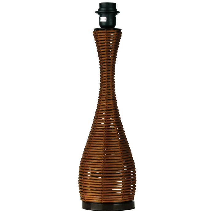 AKITA 46 BROWN WICKER LAMP BASE E27 