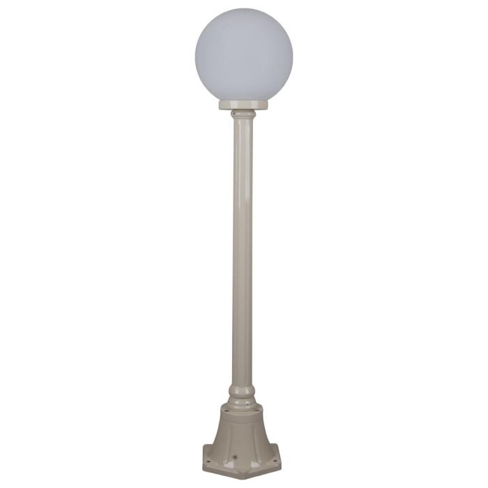 Siena 25cm Sphere Short Post Light White - 15578