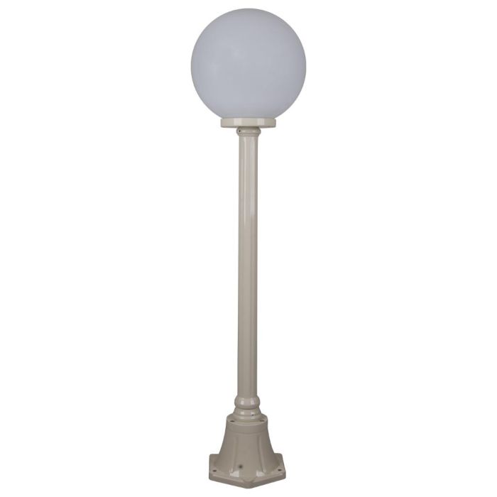 Siena 30cm Sphere Short Post Light Beige - 15584	