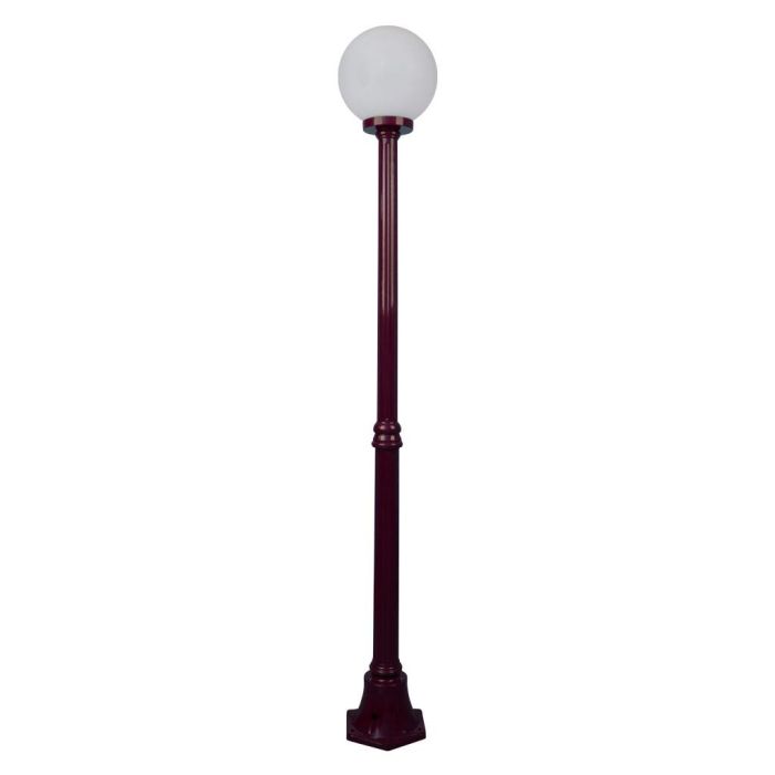 Siena 25cm Sphere Medium Post Light Burgundy - 15592	