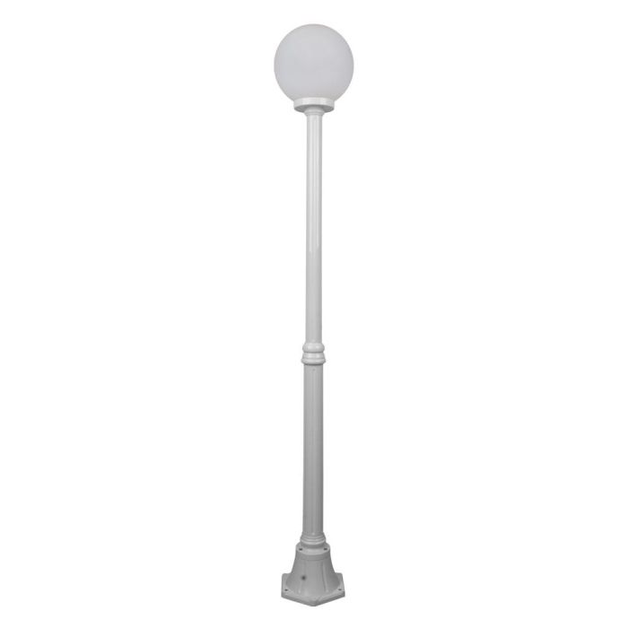 Siena 25cm Sphere Medium Post Light White - 15595	