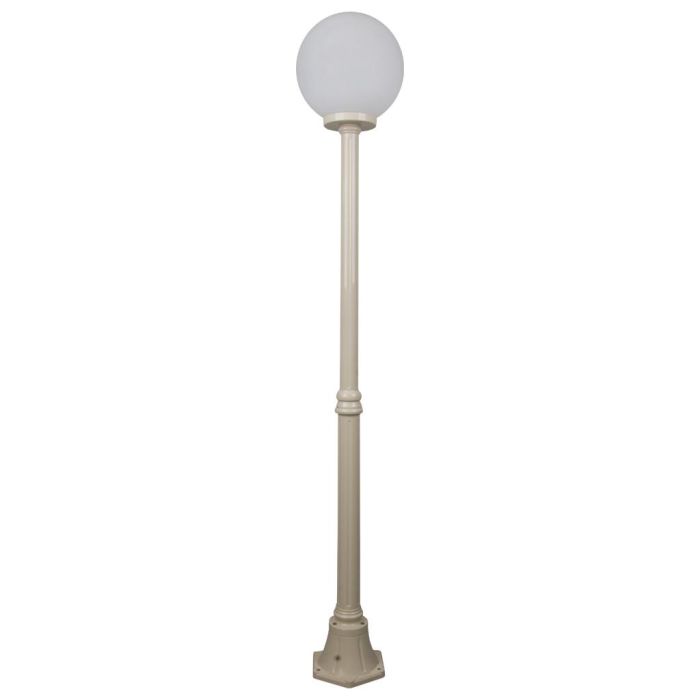 Siena 30cm Sphere Medium Post Light Beige - 15596	