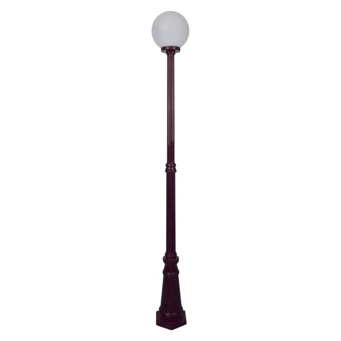 Siena 25cm Sphere Tall Post Light Burgundy - 15604	