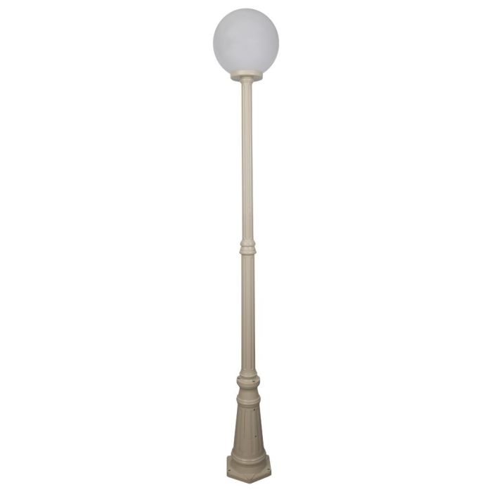 Siena 30cm Sphere Tall Post Light Beige - 15608	