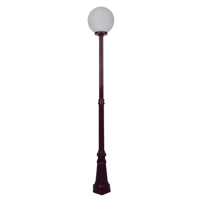 Siena 30cm Sphere Tall Post Light Burgundy - 15610	