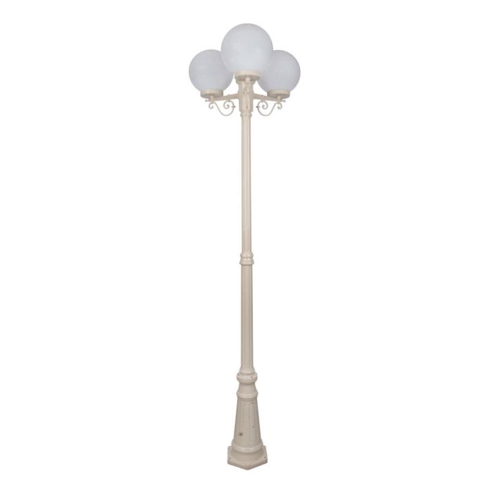 Siena Triple 25cm Spheres Tall Post Light Beige - 15626	