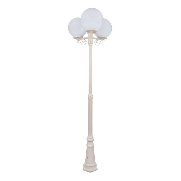 Siena Triple 30cm Spheres Tall Post Light Beige - 15632	