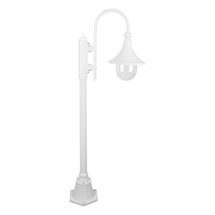 Monaco Single Head Short Post Light White - 15823