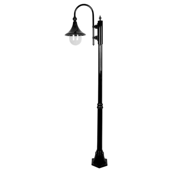 Monaco Single Head Medium Post Light Black - 15831