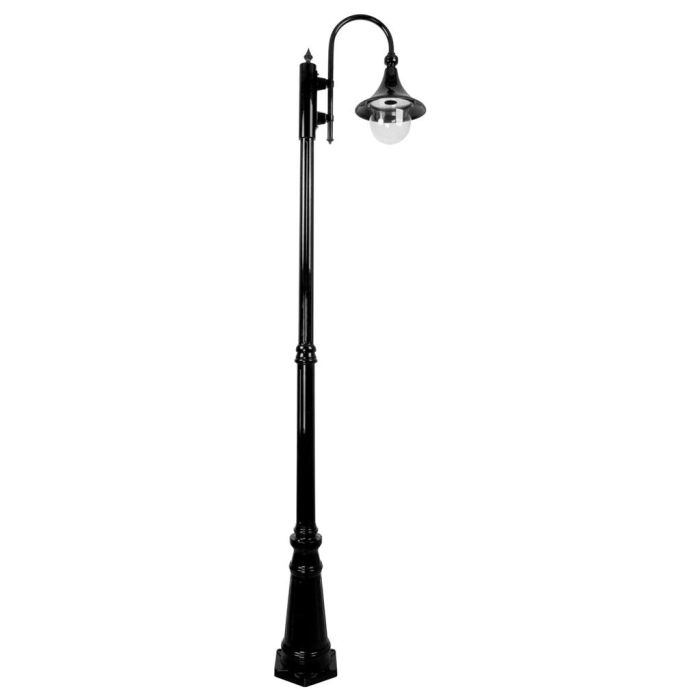 Monaco Single Head Tall Post Light Black - 15843	