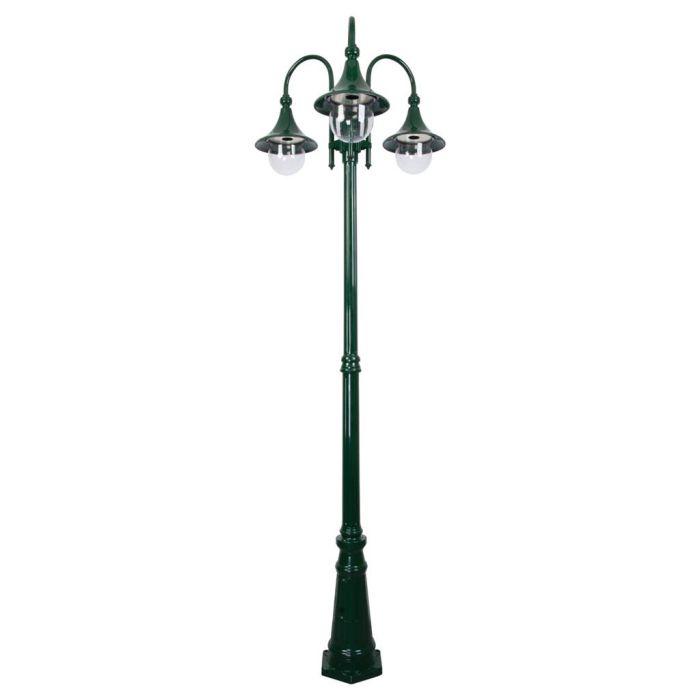 Monaco Triple Head Tall Post Light Green - 15857	