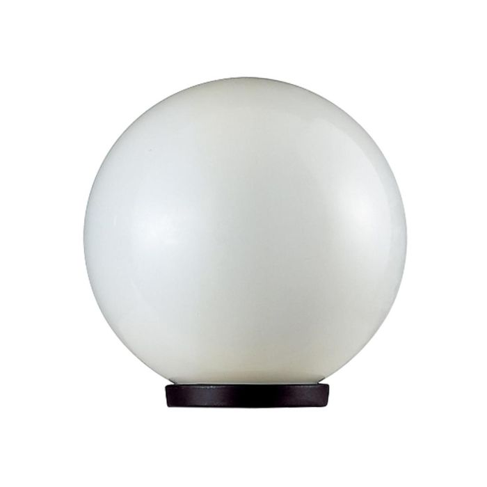 Ivela 20cm Opal Sphere Post Top Light Black - 18599