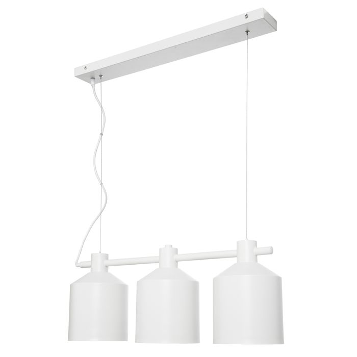 SYPHON 3 LIGHT INDUSTRIAL PENDANT - WHITE 18989/05 BRILLIANT LIGHTING